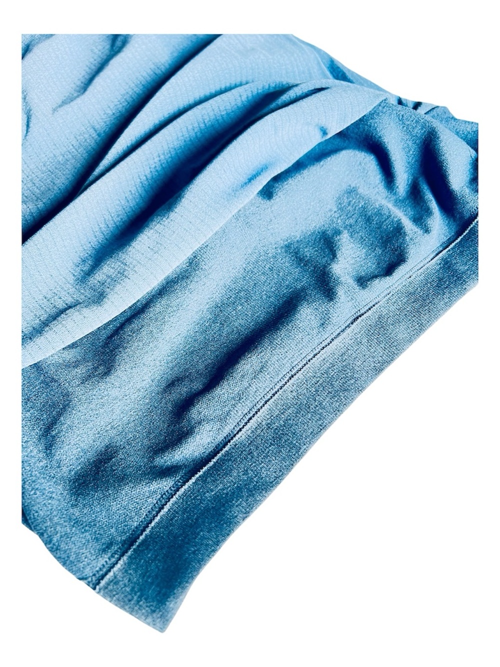 Blue Ribbed Racerback Tank Top - Picture 3 of 5
